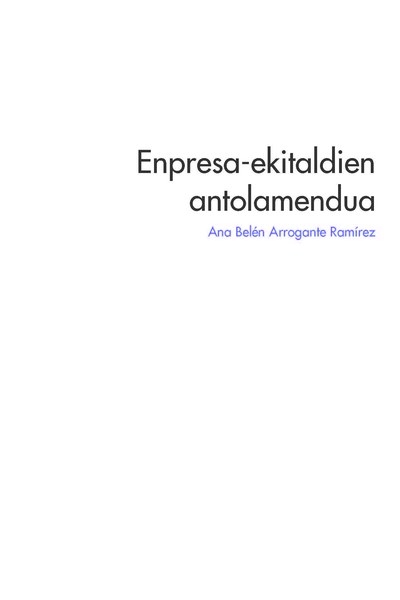 Enpresa-ekitaldien antolamendua