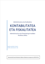 Kontabilitatea eta Fiskalitatea Kontabilitatea eta Fiskalitatea