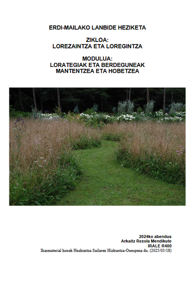 Lorategiak eta berdeguneak Lorategiak eta berdeguneak