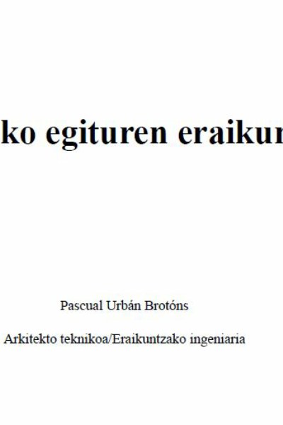 Zurezko egituren eraikuntza